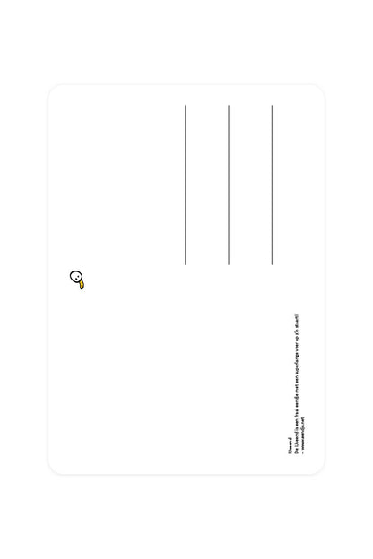 Postcard with Ice Duck