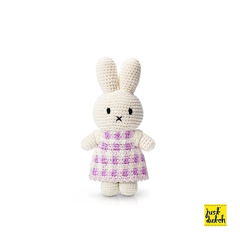 Plüsch Miffy – Kleid Vichy Lilas
