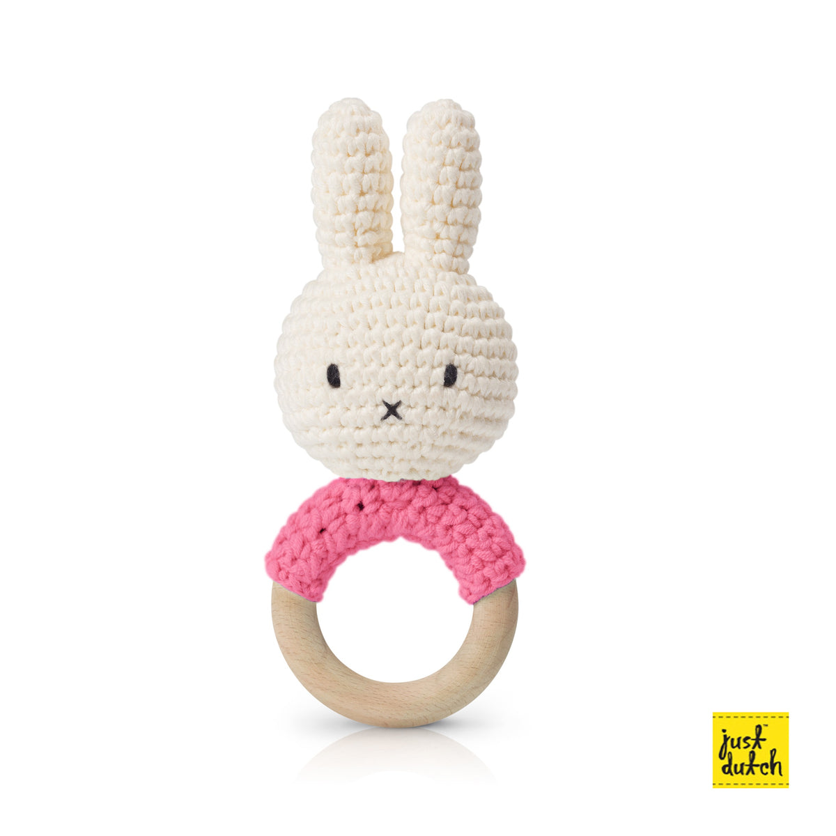 Hochet en Crochet Miffy - Rose