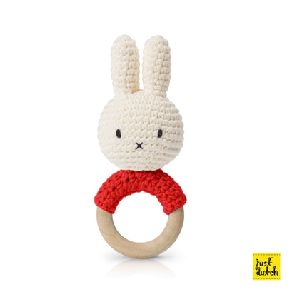 Hochet en Crochet Miffy - Rouge