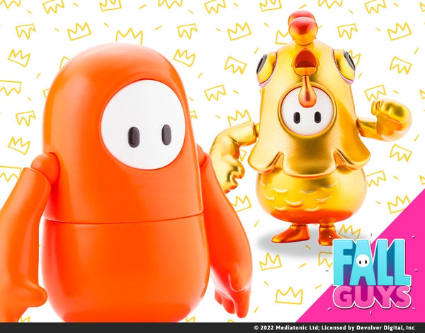 FALL GUYS Actiefigurenpakket Legendarische Editie: Orangeade/Golden Chicken Kostuum 