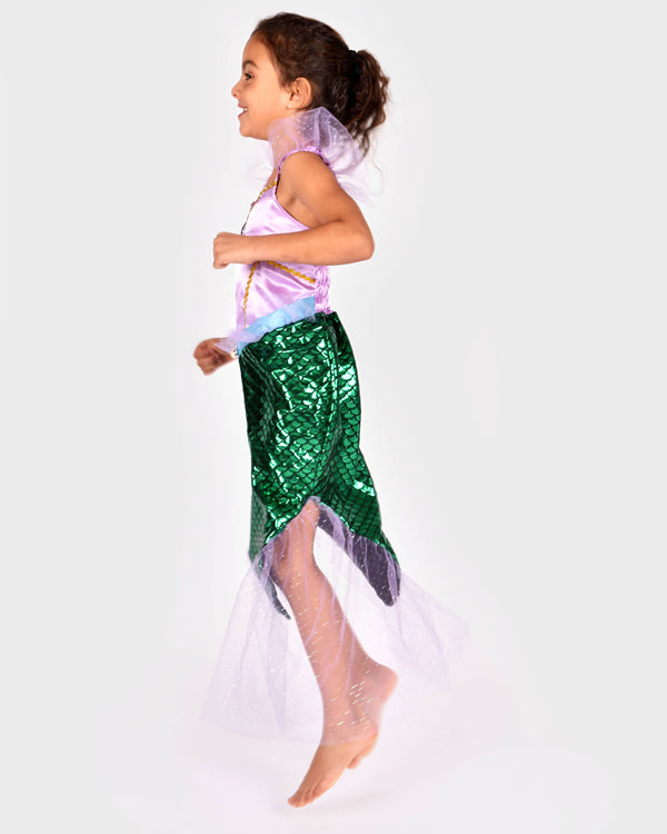 Robe de sirène 110-116 cm pour enfants de 4 à 6 ans