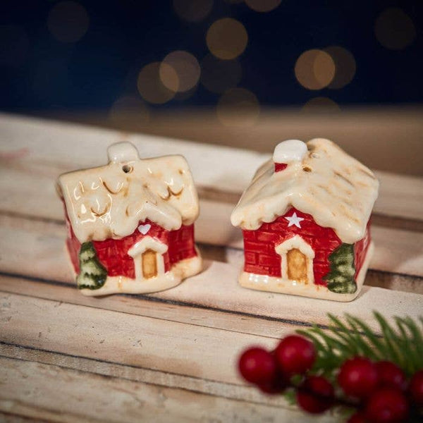 Salière et poivrière Chalets de Noël