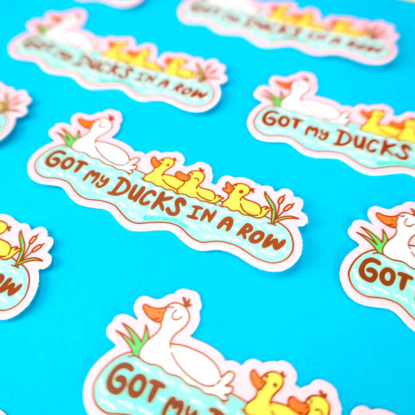 Autocollant Canards "Got my Ducks in a Row"