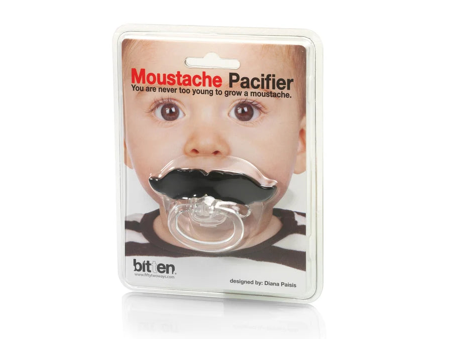 Tétine Moustache Noire