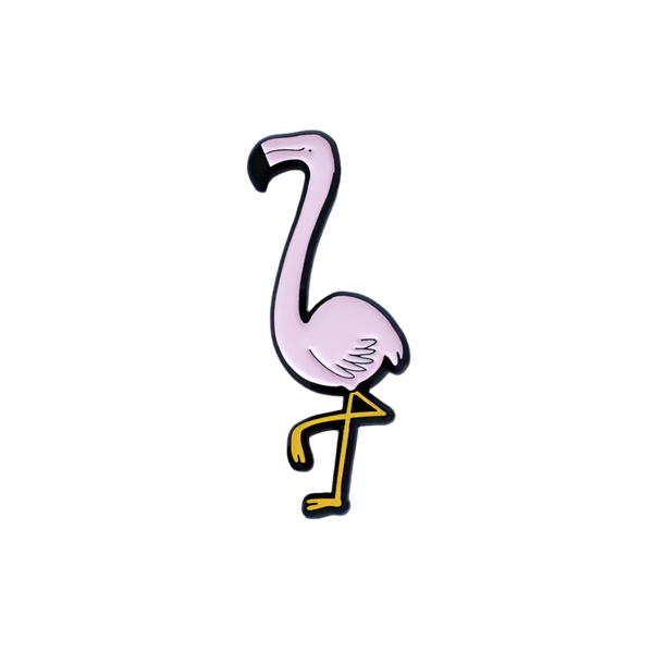 Roze flamingo speld