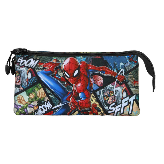 Marvel Triple Pencil Case - Spiderman Panels