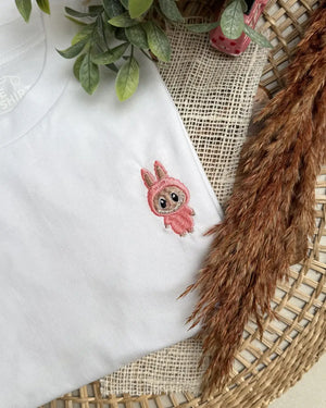 Embroidered Labubu T-shirt