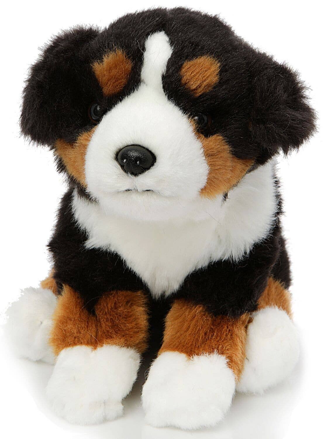 Peluche chiot bouvier bernois, assis - sans laisse - 19 cm (hauteur)