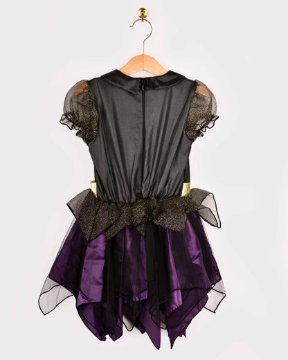 Deluxe Witch Costume with Hat for 5-7 Years (Size 122-128 cm)