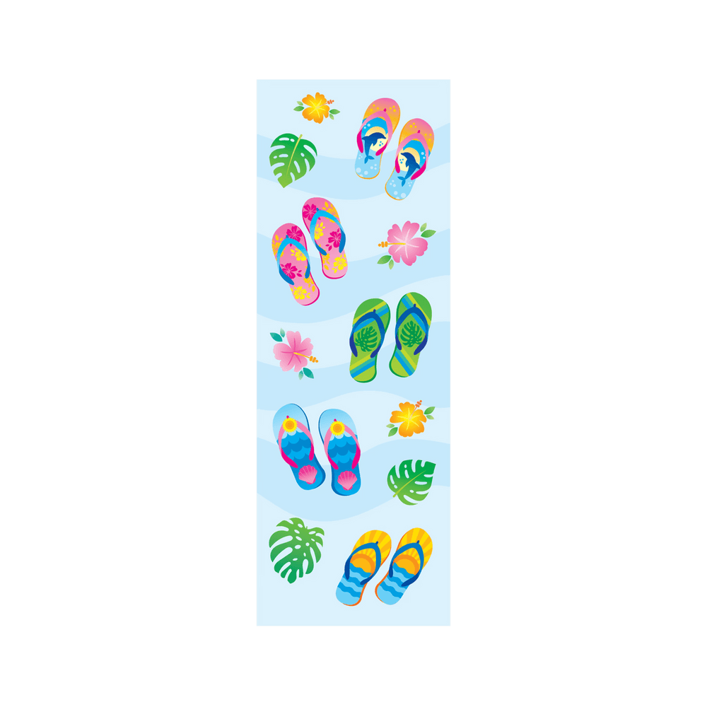 Autocollants Stickiville Tongs d’été – 2 planches brillantes – OOLY