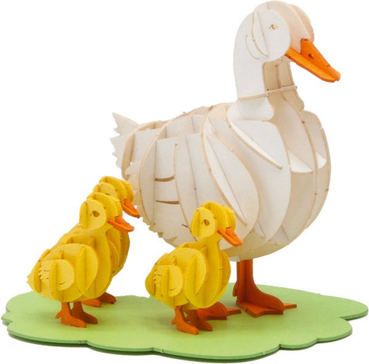 Modèle En Papier 3D - Famille d’oies