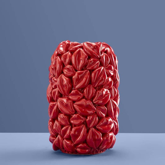 Vaas met rode lippen