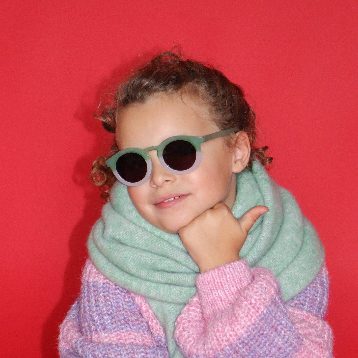 Lunettes de Soleil Enfant - CAT 3 - Bicolore Transparent