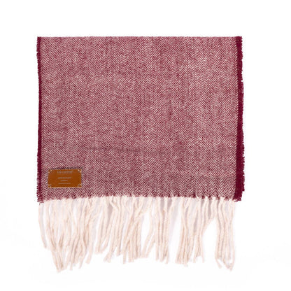 Bordeaux wool scarf