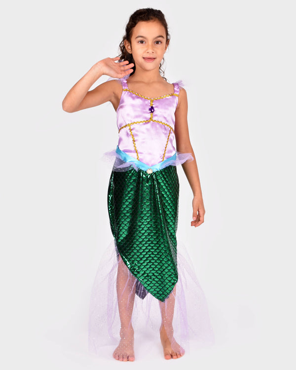 Robe de sirène 110-116 cm pour enfants de 4 à 6 ans