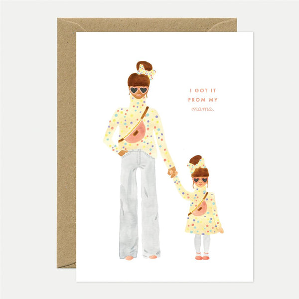 Mama daughter - Carte de voeux