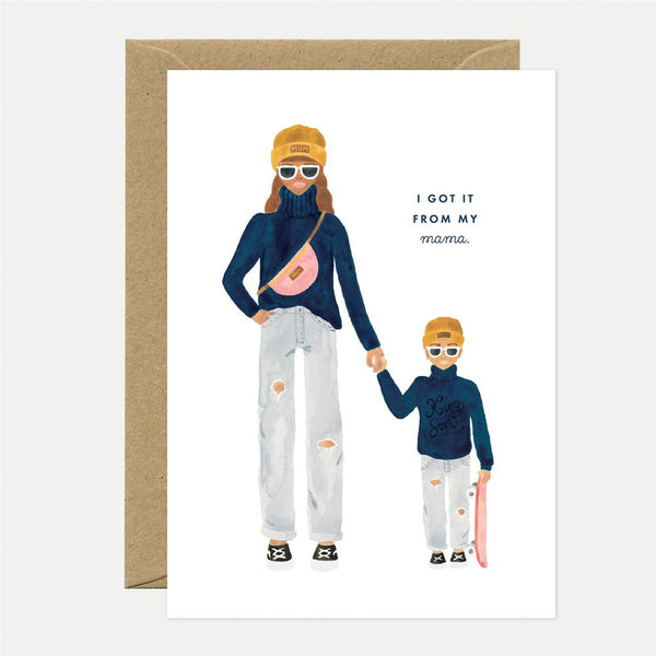 Mama son - Carte de voeux