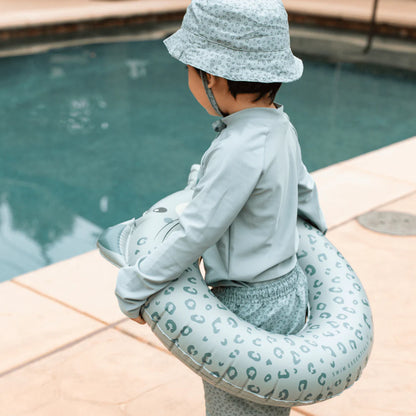 Groene luipaard zwembadmatras 