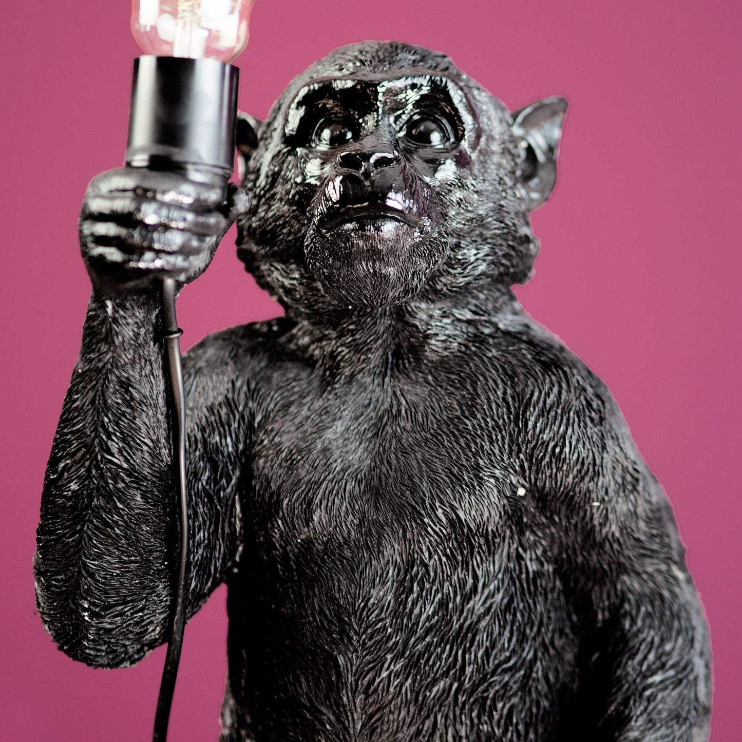 Lampe à poser Singe Koko Noir