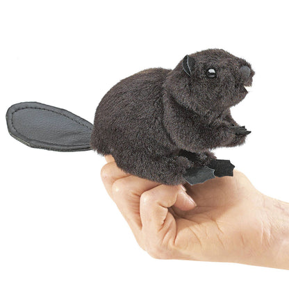 Marionnette à main Mini Beaver 2651/ Mini Castor Folkmanis réaliste