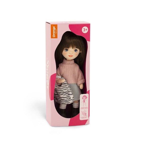 Sophie-pop met spijkerrokje, 32 cm