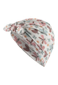Bonnet bébé à nœud et papillons - écru
