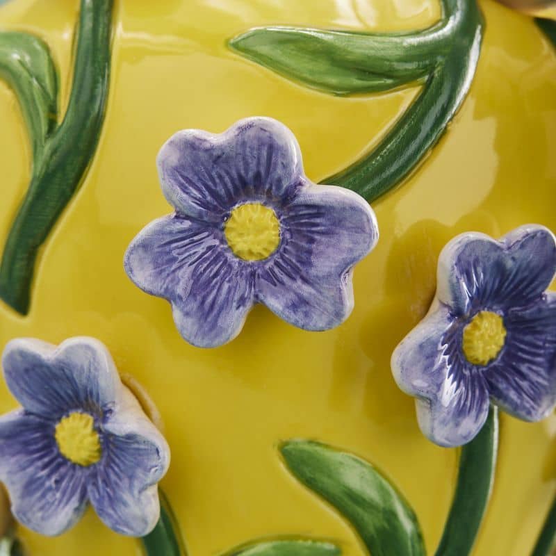 Vase M. Fleurs, Jaune Dolomite, 23 x 23 x 26 cm