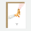 Carte de Vœux « Mom and Baby Hand »