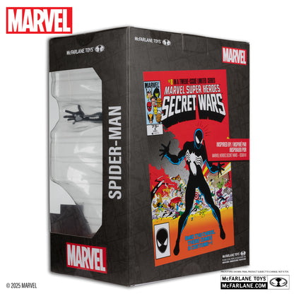 spider man 1 6th scale collectible with scene comic marvel super heroes secret wars 8 mcfarlane toys
