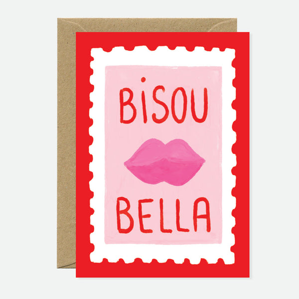 Bisou Bella - Greeting Card