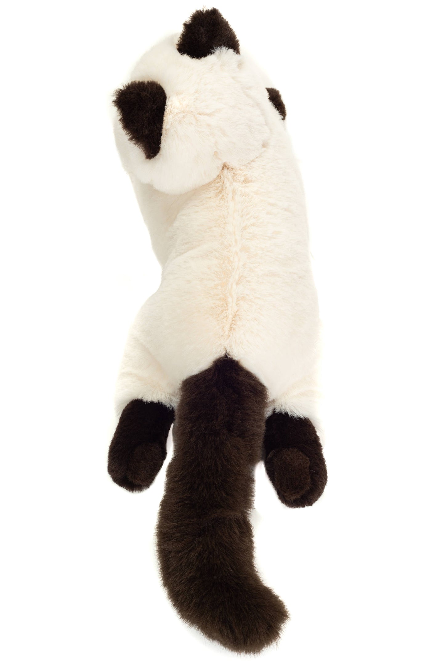 Peluche Chat Sacré de Birmanie couché