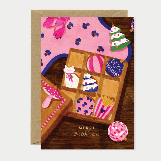 Merry kitshmas - Greeting card - Gold Foil