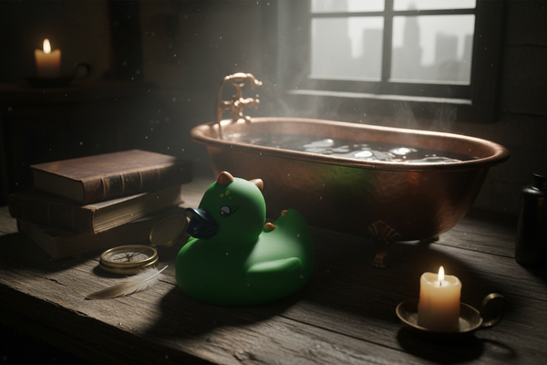 Canard de bain Dino