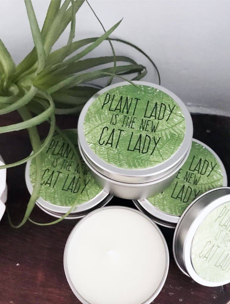 Bougie Parfumée Femme à Plantes