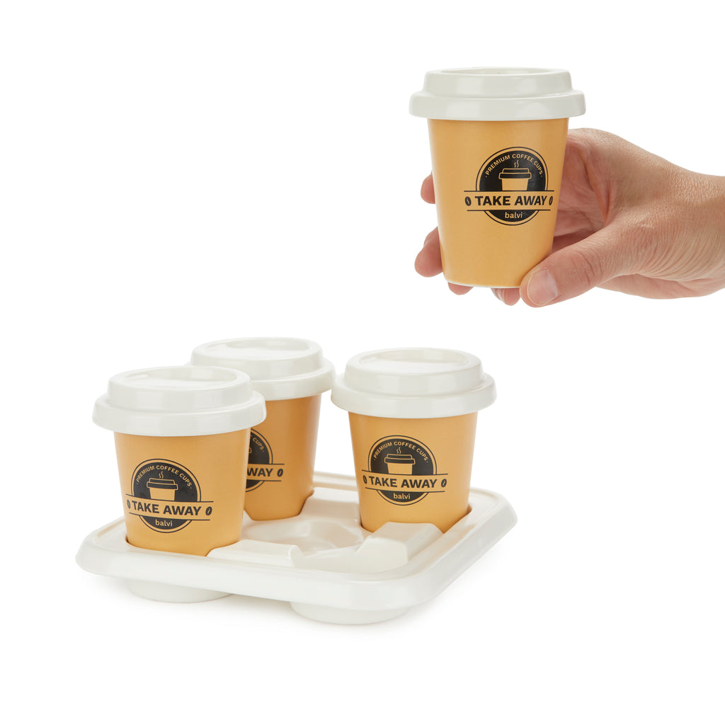 Jeu de tasses à café à emporter