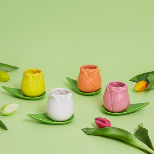 Tulip Coffee cup set x4