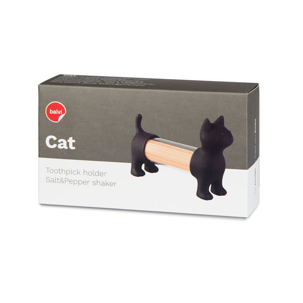 Salière, poivrière et porte-cure-dents Chat