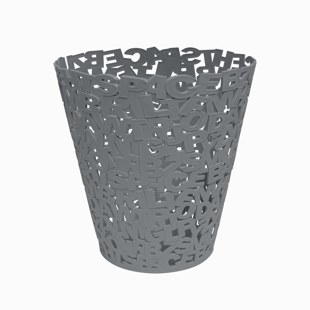 Letters Wastebasket