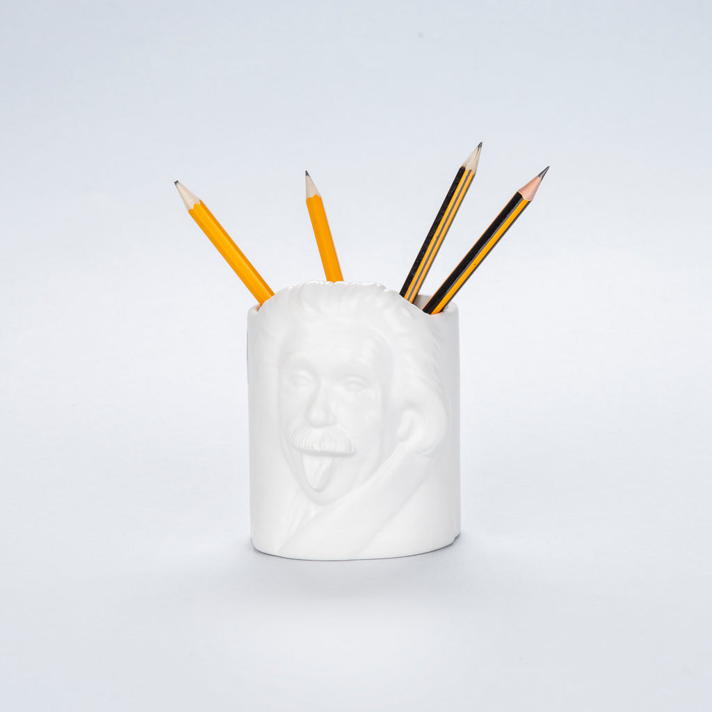 Pot à crayons Albert Einstein