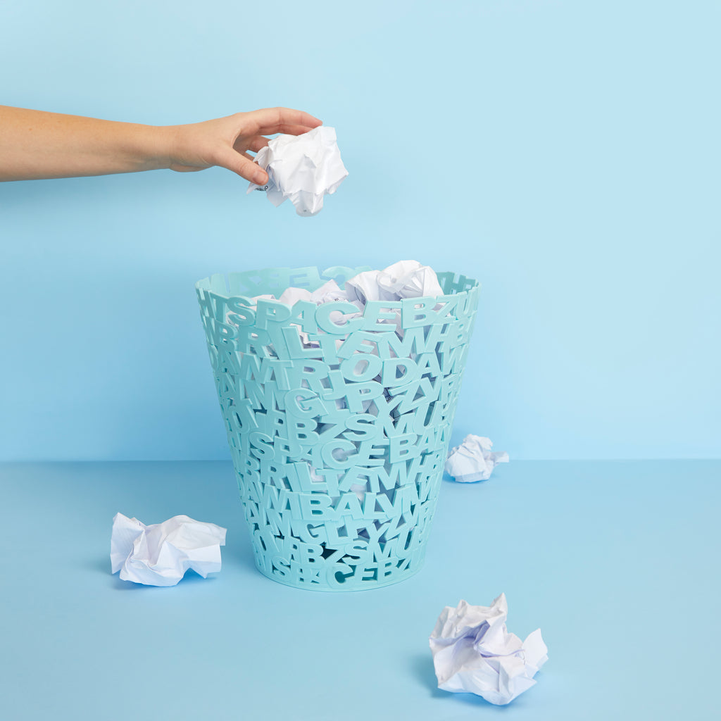 Letters Wastebasket
