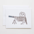 Pearl Papineau Saw Whet Hibou Carte