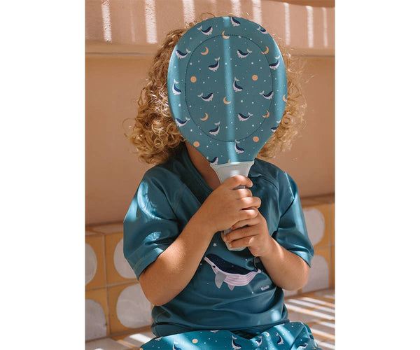 Raquettes de plage en néoprène Whale Teal avec balle