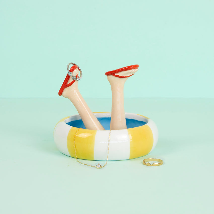 Happy Legs Summer Jewelry Holder