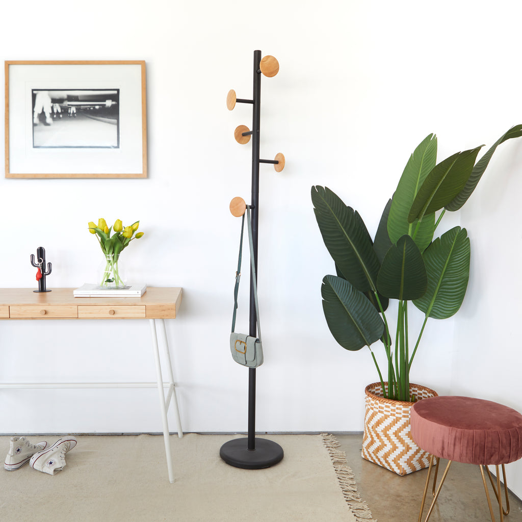 Shiitake Coat Rack – Wood & Steel