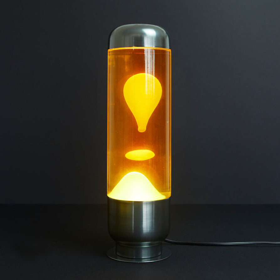 Capsule Lava Lamp - Orange/Yellow
