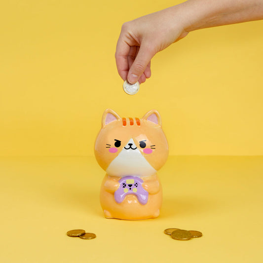 Tirelire Kawaii Chat Gamer