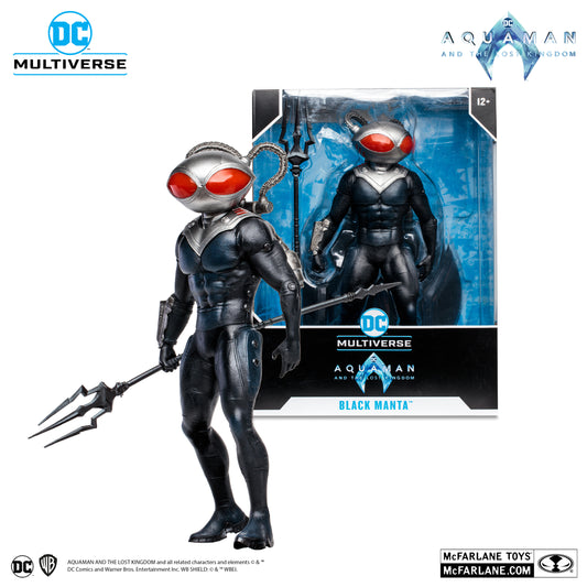 black manta aquaman and the lost kingdom 12 pvc statue mcfarlane toys