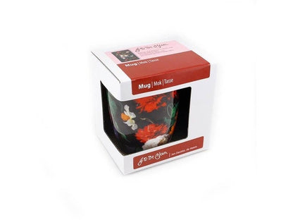 Boxed cup, De Heem, floral still life