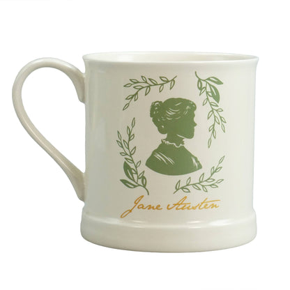 Vintage gevormde mok 375 ml Jane Austen (silhouet)